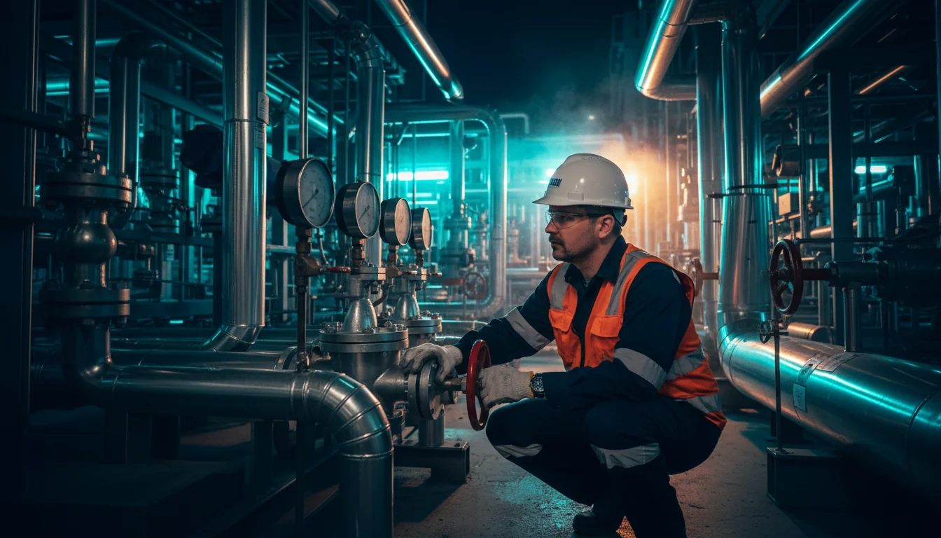 Commissioning engineer at LNG facility